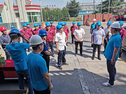 河南恒星液壓有限公司組織管理層到我公司參觀學習交流并舉行座談會